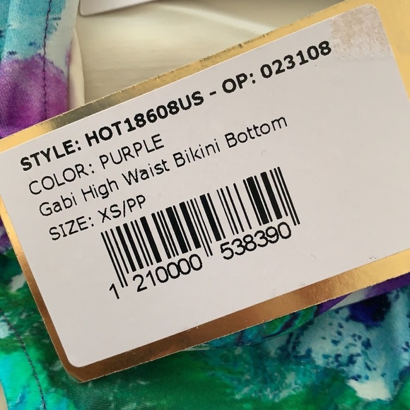 NWT PatBo Gabi high waist bikini bottom sz XS - Picture 7 of 8